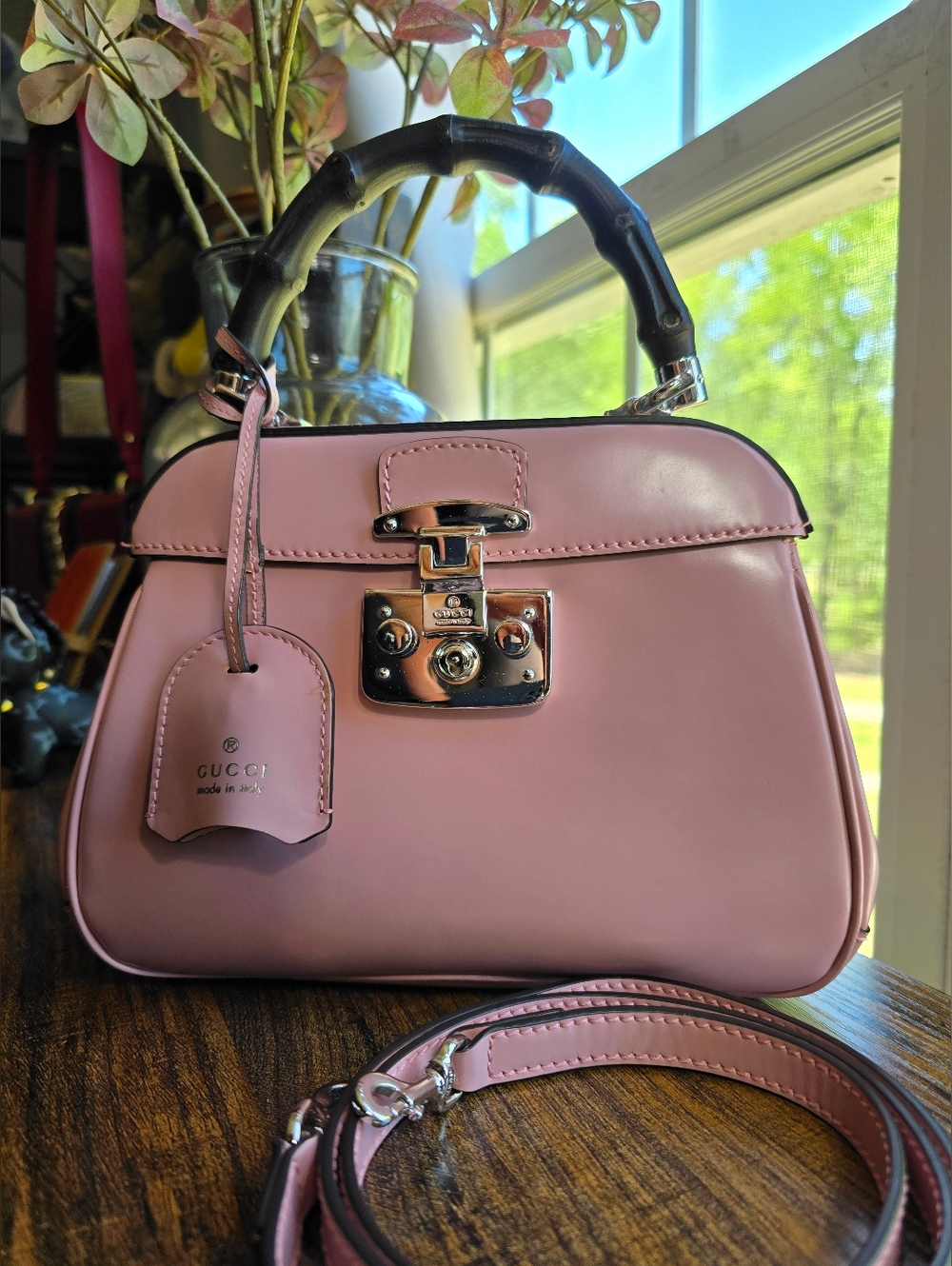 EUC Gucci Lady Lock Bamboo Top Handle